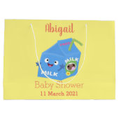 Cute happy milk carton cartoon groot cadeauzakje (Achterkant)