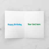 Cute happy milk carton cartoon kaart (Binnen)