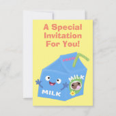 Cute happy milk carton cartoon kaart (Achterkant)