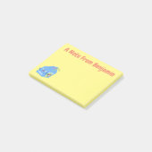 Cute happy milk carton cartoon post-it® notes (Schuin)