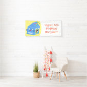 Cute happy milk carton cartoon spandoek (Insitu)