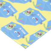 Cute happy milk carton cartoon tafelkleed (Gekanteld)