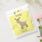 Cute happy miniature donkey cartoon bedankzakje (Gezegeld)