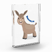 Cute happy miniature donkey cartoon fotoblokken (Links)