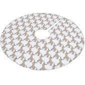 Cute happy miniature donkey cartoon kerstboom rok (Gekanteld)