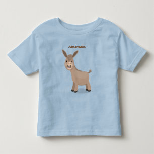 Cute happy miniature donkey cartoon kinder shirts