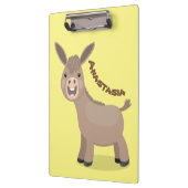 Cute happy miniature donkey cartoon klembord (Links)