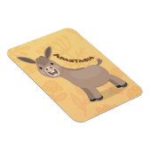 Cute happy miniature donkey cartoon magneet (Rechterzijde)
