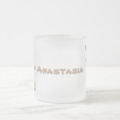 Cute happy miniature donkey cartoon matglas koffiemok (Center)