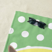 Cute happy miniature donkey cartoon strandlaken (In situ)