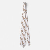 Cute happy miniature donkey cartoon stropdas (Voorkant)