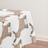 Cute happy miniature donkey cartoon tafelkleed (Voorbeeld)