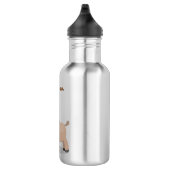 Cute happy miniature donkey cartoon waterfles  (Rechts)