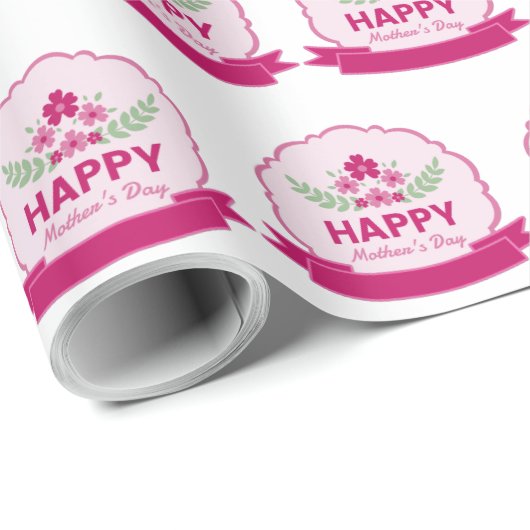 Cute Happy Moederdag Cadeaupapier (Rol Hoek)