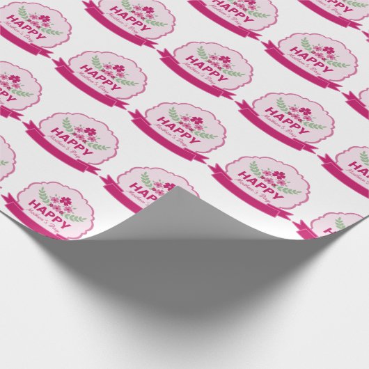Cute Happy Moederdag Cadeaupapier (Hoek)