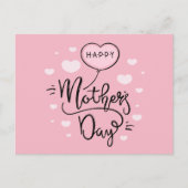 Cute Happy Moederdag Calligraphy | BRIEFKAART (Voorkant)