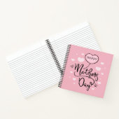 Cute Happy Moederdag Calligraphy | Laptop Notitieboek (Binnen)