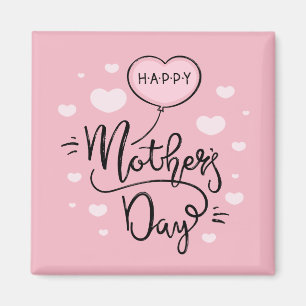 Cute Happy Moederdag Calligraphy   Magneet
