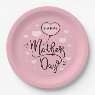 Cute Happy Moederdag Calligraphy   Papieren Bord