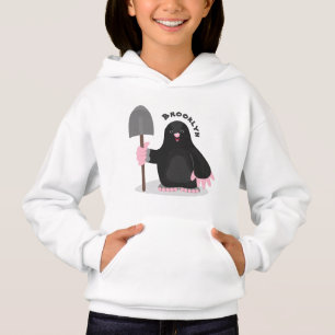 Cute happy mole cartoon illustratie