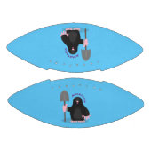 Cute happy mole cartoon illustratie american football (Panelen)