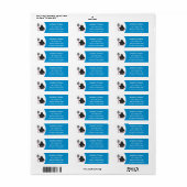 Cute happy mole cartoon illustratie etiket (Full Sheet)