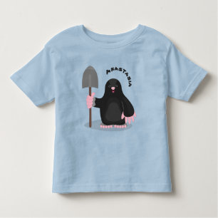 Cute happy mole cartoon illustratie kinder shirts