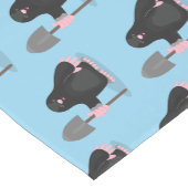 Cute happy mole cartoon illustratie korte tafelloper (Hoek)