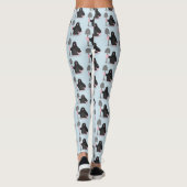 Cute happy mole cartoon illustratie leggings (Achterkant)