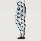 Cute happy mole cartoon illustratie leggings (Links)