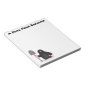 Cute happy mole cartoon illustratie notitieblok (Schuin)