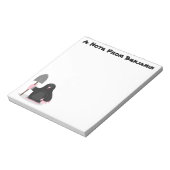 Cute happy mole cartoon illustratie notitieblok (Linkerzijde)