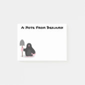 Cute happy mole cartoon illustratie post-it® notes (Voorkant)