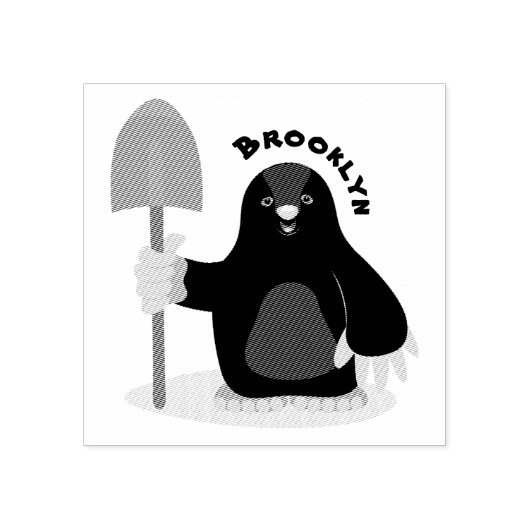 Cute happy mole cartoon illustratie rubberstempel (Afrduk)