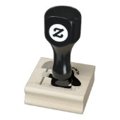 Cute happy mole cartoon illustratie rubberstempel (Stempel)