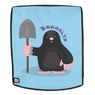 Cute happy mole cartoon illustratie rugtassen