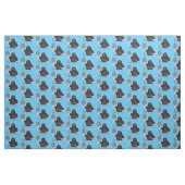 Cute happy mole cartoon illustratie stof (Fat Quarter)