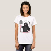 Cute happy mole cartoon illustratie t-shirt (Voorkant volledig)