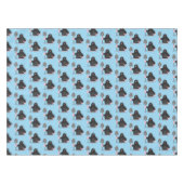 Cute happy mole cartoon illustratie tafelkleed (Voorkant (Horizontaal))