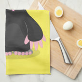 Cute happy mole cartoon illustratie theedoek (Quarter Fold)