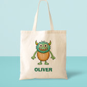 Cute Happy Monster Tote Bag