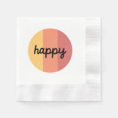 Cute Happy Napkin Servet (Voorkant)