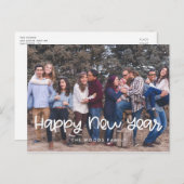 Cute Happy New Year Holiday foto Briefkaart (Voorkant / Achterkant)