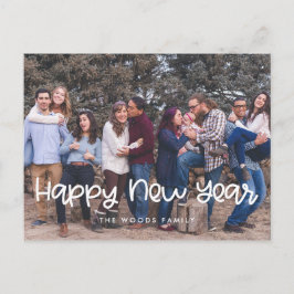 Cute Happy New Year Holiday foto Briefkaart