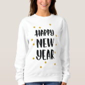 Cute Happy New Year woorden sweatshirt (Voorkant)