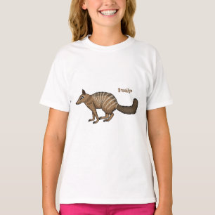 Cute happy numbat cartoon illustratie t-shirt