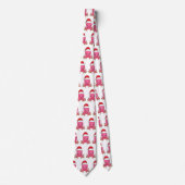 Cute happy octopus met kerstpet cartoon stropdas (Voorkant)