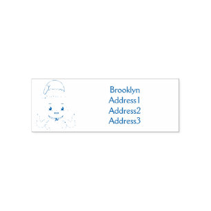 Cute happy octopus met kerstpet cartoon  zelfinktende stempel