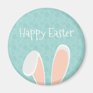 Cute Happy Paaster Bunny Ears   Magneet