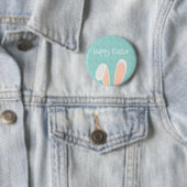 Cute Happy Paaster Bunny Ears | Pin-Button Ronde Button 5,7 Cm (In situ)